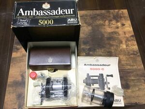 レア/ABU/Ambassadeur/5000C/4スクリュー/欧州モデル/スバングスタ/NIB/外箱・革ケース・付属品等付き/アブ/アンバサダー/(開高健)