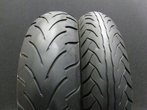 【送料無料★ ※沖縄・離島を除く】中古前後セット!ダンロップ◎D220 ST. 120/70R18. 160/60R17. TT477:24044