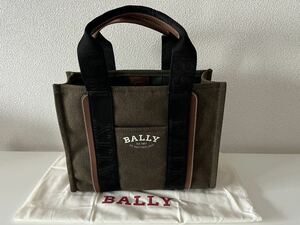 未使用　BALLY トートバッグ　モスグリーン　DRYVALIA EXTRA LARGE バリー　ドライヴァリア　エクストララージ　ハンドバッグ