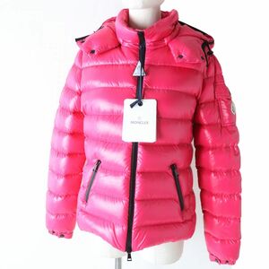 未使用品☆正規品 MONCLER モンクレール 2022 BADY バディ フード・ロゴワッペン付き ZIP UP ダウンジャケット ピンク 2 ハンガー付き