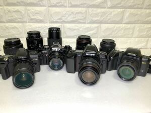 一眼レフカメラ フィルムカメラ レンズ まとめ Nikon ニコン F-801 ミノルタ X-7 α Sweet ペンタックス Z-50P 
