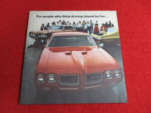 ♪　GM　PONTIAC　1970　昭和45　カタログ　♪