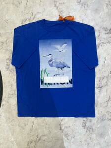 【HERON PRESTON】グラフィックTシャツ　BLUE