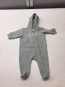 送料無料☆カバーオール☆Baby GAP ベビーギャップ☆グレー☆0-3month☆♯30617mtj60