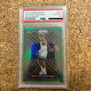 Panini 2020-21 PRIZM Anthony Edwards Green Prizm PSA10 RC Minnesota Timberwolves アンソニー エドワーズ