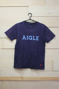 AIGLE　エーグル　半袖Tシャツ　ネイビー　Sサイズ　メンズ　01