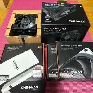 CPUクーラー NH-U12A chromax.black & NA-HC8 chromax.white & おまけ(NF-A12x25 PWM chromax.black)