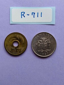 外国コイン　ジャマイカ　(Rー７１１)　１０セント硬貨　１９８７年