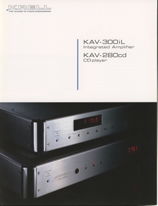 KRELL KAV-300iL/KAV-280cdのカタログ クレル 管2649
