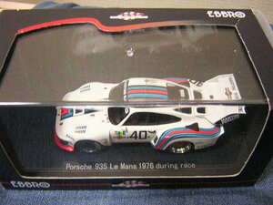 1/43　EBBRO　1976年ルマン24時間レース　マルティーニレーシングポルシェシステム　ポルシェ935#40　R・シュトメレン、M・シュルティ、