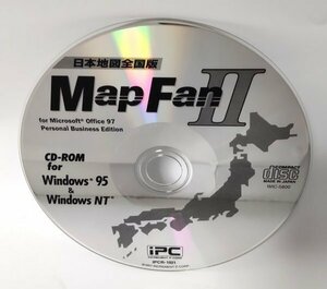 【同梱OK】Map Fan Ⅱ ■ 日本地図全国版 ■ Windows95 / NT■ 地図ソフト