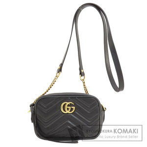 GUCCI グッチ 448065 GGマーモント ミニバッグ ショルダーバッグ カーフ レディース 中古