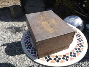 【3Fe26 O】明治時代の書物 書類入れの箱 木箱 杉木箱