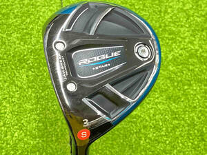 Callaway ROGUE STAR TOUR AD GP-5 S ３番ロフト角不明 約111cm（約44インチ）約316g ヘッドカバーなし フェアウェイ