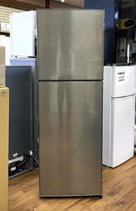 北海道登別市発 SHARP 225L 2ドア 冷凍冷蔵庫 SJ-D23H-S シルバー系 2021年製 右開き シャープ