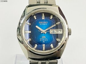 ★稼働品◎ SEIKO セイコー LM ロードマチック SPECIAL 6102-0010 自動巻き 25石 カットガラス デイデイト 腕時計 純正ベルト 3324H8-15