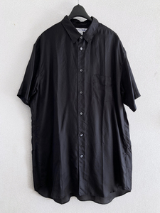 COMME des GARCONS SHIRT キュプラ しわ加工 オーバーサイズ ロングシャツ フランス製