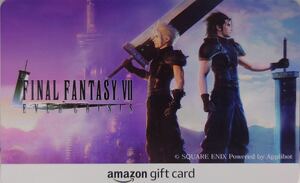 ※ 【新品未使用】FINAL FANTASY VII EVER CRISIS ファイナルファンタジー7 エヴァークライシス オリジナル Amazonギフトカード 当選書付