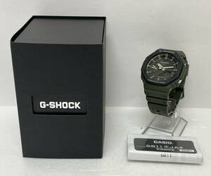 【ST18678MG】CASIO G-SHOCK/カシオ ジーショック GA-2110SU カーキ系 文字盤:ブラック メンズ カーボンコア 稼働品 箱有 説明書有