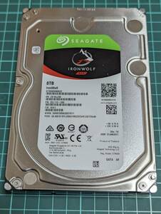 【注意】【代替処理済のセクタあり】 Seagate IronWolf 3.5インチ 8TB 内蔵 ハードディスク HDD CMR 6Gb/s 256MB 7200rpm PC NAS SATA