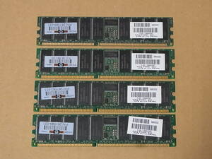 ■HP純正■Hynix DDR266 PC2100R ECC Registered CL2.5 256MBx4枚セット 合計1GB (DDR778)