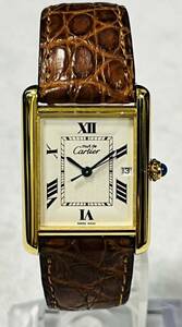 β Cartier カルティエ マストタンクLMデイト 腕時計 レディース / 264594 / 53-1