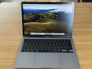 美品 中古 Apple MacBook Air M1 2020 スペースグレイ Apple M1/8GB/512GB SSD MOFT