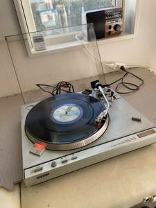 3.10 SONY STEREO TURNTABLE SYSTEM PS-X33 通電確認品　、回転台回転良好　レコードつき