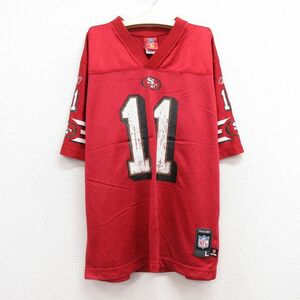 古着 半袖 ビンテージ フットボール Tシャツ キッズ ボーイズ 子供服 00s NFL サンフランシスコフォーティーナイナーズ 49ers マルコム