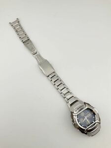 CASIO クォーツ腕時計 G-SHOCK デジアナG-501D ST STEEL BACK SHOCK RESIST シルバー 青文字盤 (k5635-y204)