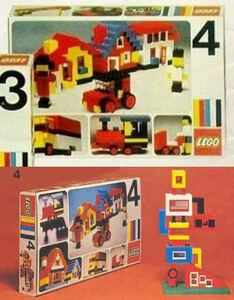 オールド ビンテージ レゴ old vintage LEGO Basic Set 4-3/Building Set 125-2/700eD 10x20 with Bottom Tubes with 