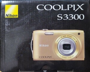 Nikon ニコン COOLPIX S3300 コンパクトデジタルカメラ　ゴールド　未使用品