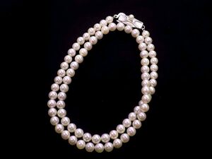 アコヤパールネックレス SV 17.7g 43cm　Jewelry AKoya-Pearl 5.0-5.5mm Necklace