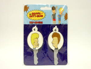 BEAVIS AND BUTT-HEAD ビーバス・アンド・バットヘッド キーカバー 2個セット ラバーキーホルダー アメリカン雑貨 アメコミ
