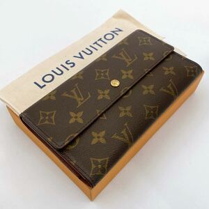 H863【外観極美品】LOUIS VUITTON ルイヴィトン ポルトフォイユ　インターナショナル M61734 モノグラム　二つ折り長財布 カード入れ×6