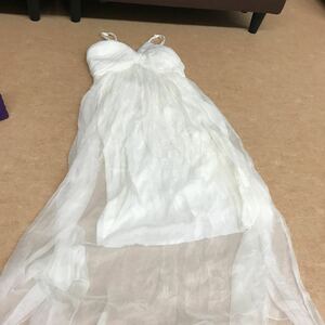 最終セール　25000円→15000円ドレス ウェディング ビーチウェディング 海外結婚式 シルク マキシワンピース