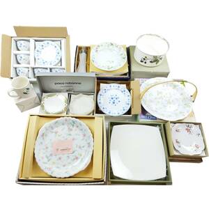 【L912】★中古・保管品★NARUMI　Noritake　食器 まとめて10点　大皿 小皿 ティーカップ マグカップ カトラリー 贈答品 ブランド