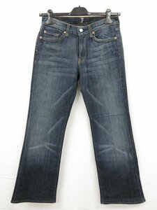 超美品【セブンフォーオールマンカインド 7 For All Mankind】 ウォッシュ加工 デニムパンツ (メンズ) size30 インディゴブルー■29MPA0233