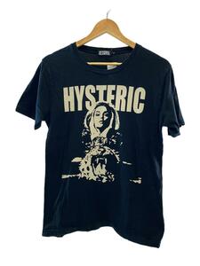 HYSTERIC GLAMOUR◆ヒステリックガールプリント/Tシャツ/S/コットン/ブラック/0293CT10//