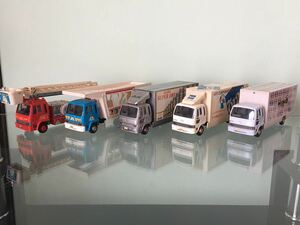 送料無料　1/43 日野 レンジャー トラック 消防車 カーキャリア ミニカーセット アサヒ アート引越センター エムテック MTECH HINO RANGER