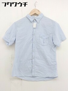 ◇ SHIPS JET BLUE シップスジェットブルー ボタンダウン BD 半袖 シャツ サイズM ライトブルー メンズ