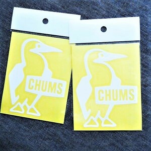 2枚セット CHUMS ステッカー Cutting Sheet Booby Bird S 新品 CH62-1547 防水素材