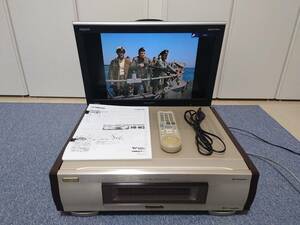 Panasonicパナソニック NV-WV10 W-VHS S-VHSビデオデッキ 動作品 純正電源コード&Victor製リモコン&取扱説明書& HR-W5 OEM 極美品