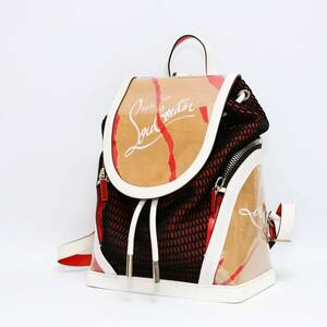 1円　極美品、未使用に近い Christian Louboutin クリスチャンルブタン　エクスプローラー　リュック　バックパック　ホワイト