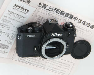 ★極上ニコンNikon FM3a ブラックボディ　フジヤカメラ保証期間内