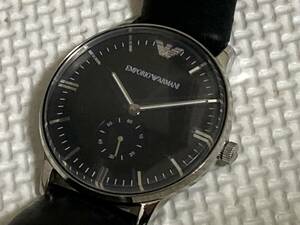 EMPORIOARMANI エンポリオアルマーニ　メンズ腕時計 スモセコ AR-0382