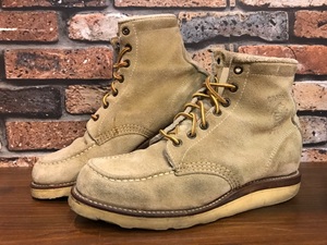 G490 メンズブーツ CHIPPEWA チペワ 人気 おしゃれ アメカジ ワーク 29492 ベージュ スエード Vibram ビブラム モックトゥ / 24.5cm