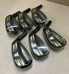 【新品・ヘッドのみ】WORKS GOLF 激飛び！！高反発アイアンヘッド CBR ブラックプレミア アイアン 5番～PW ６個セット