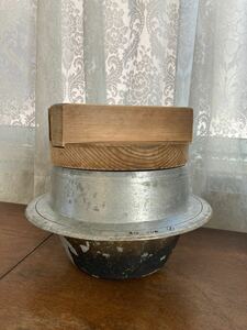 見事な蓋です 昭和レトロ 古民具 炊飯釜 象印 釜 炊飯器 骨董 Japanese rice cooker antique