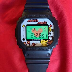 ★即決有★限定 ミッキー JAM HOME MADE G-SHOCK ミッキーマウス DW-5600 G-SHOCK スピード Gショック ジャムホームメイド カシオ腕時計★